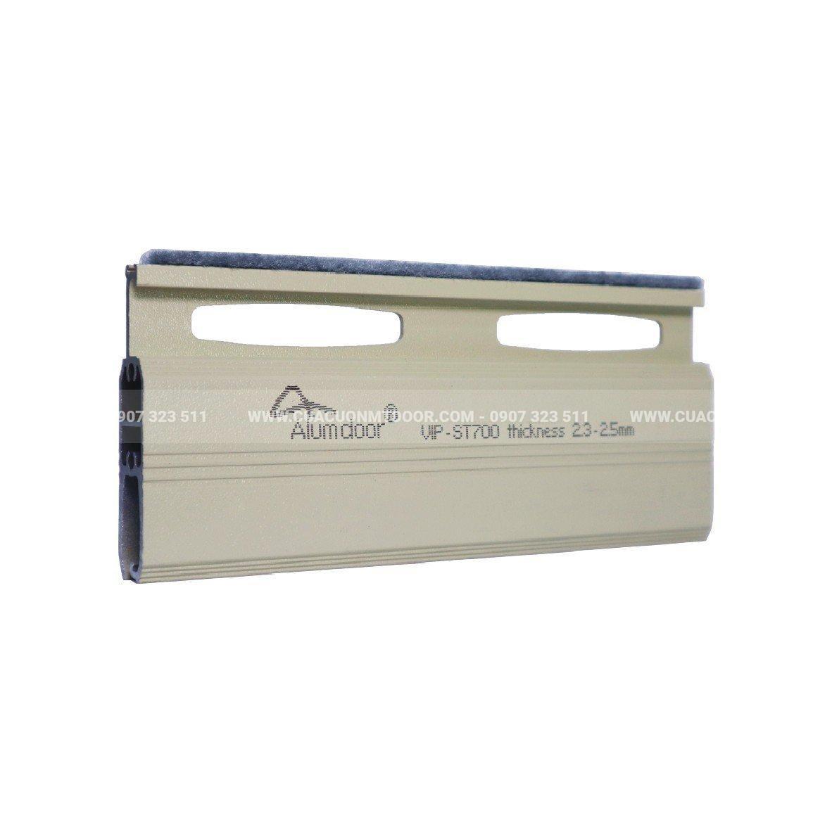   Cửa cuốn ALumdoor VIP-ST700 Thickness 2.3 - 2.5mm